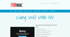 Desktop Screenshot of hivthrive.com